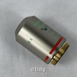 Nikon Plan Fluor 4x/0.13 PhL DL? /1.2 WD 16.4 Microscope Objective Lens