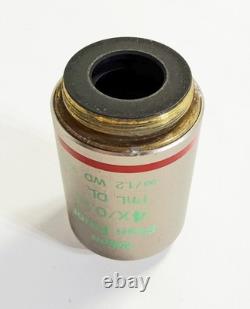 Nikon Plan Fluor 4x/0.13 PhL DL? /1.2 WD 16.4 Microscope Objective Lens