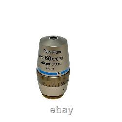 Nikon Plan Fluor ELWD 60x/0.70? /0.5-1.5 Microscope Objective Lens WD 2.1-1.5