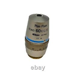 Nikon Plan Fluor ELWD 60x/0.70? /0.5-1.5 Microscope Objective Lens WD 2.1-1.5