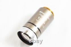 Nikon Plan UW 1x / 0.04 infi/- WD 3.2 Microscope Objective Lens #5375