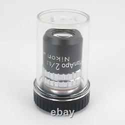 Nikon Planapo 2/0.10 160/- Cfn Microscope Objective Plan Apo 2x
