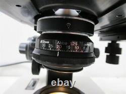 Nikon SC Binocular Microscope Eyepieces & 4 Objective Lenses 100x 40x 10x 4x