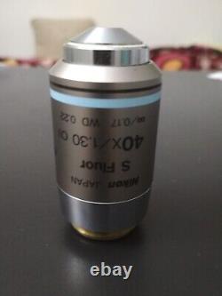 Nikon S Fluor 40x/1.30 Oil? /0.17 WD0.22 DIC H Microscope Objective lens