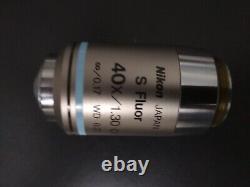 Nikon S Fluor 40x/1.30 Oil? /0.17 WD0.22 DIC H Microscope Objective lens