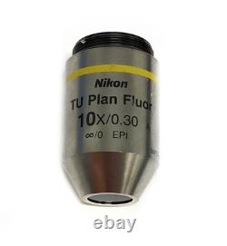 Nikon TU Plan Fluor 10x/0.30 Microscope Objective Infinity Corrected Lens