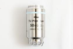 Nikon TU Plan Fluor 50x / 0.80 A? /0 EPI OFN25 WD1.0 Microscope Objective Lens
