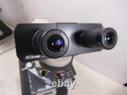 Nikon YS2-T Alphaphot Binocular Microscope with Eyepieces & 3 Objective Lenses