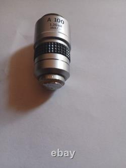 OLYMPUS A100 1.30 oil 160/0.17 objective lens microscope From Japan