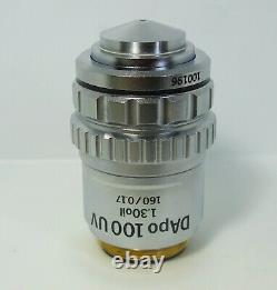 OLYMPUS DApo 100x UV 1.30 oil 160 / 0.17 Microscope Objective Lens