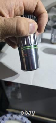 OLYMPUS EPI L PLAN APO 10X 0.35 F 200 Microscope Objective lens & X, Y, Z stage