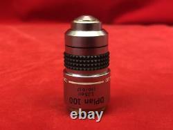 OLYMPUS JAPAN DPlan 100 1.25 oil 160/0.17 objective lens microscope parts resear