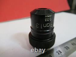 OLYMPUS JAPAN OBJECTIVE 1.3X RARE LENS MICROSCOPE PART as pictured B3-B-73