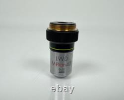 OLYMPUS LWD MPLAN 40 0.55 Microscope Objective Lens JAPAN