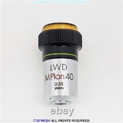 OLYMPUS LWD MPLAN 40 0.55 Microscope Objective Lens JAPAN