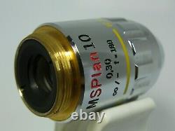 OLYMPUS MSPlan 10X 0.3? /- f=180 Microscope Objective Lens