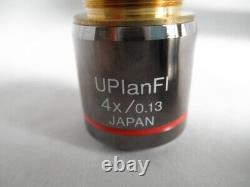 OLYMPUS Microscope Objective Lens UPlanFl 4×/0.13 from Japan NM