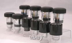 OLYMPUS Microscope objective lens Plan SPlan NCSPlan HI Plan Set of 10 Used