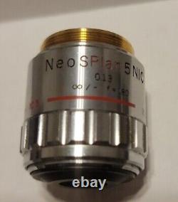 OLYMPUS NEOSPLAN 5 NIC 0.13 F=180 MICROSCOPE OBJECTIVE LENS Ic5