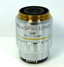 OLYMPUS Neo Splan 10X NIC 0.25? / f=180 Microscope Objective Lens