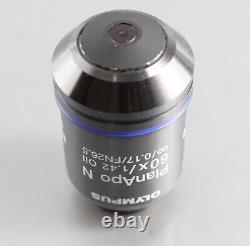 OLYMPUS PLANAPO N 60X 1.42NA UIS2 MICROSCOPE OBJECTIVE LENS For BX IX AX SERIES