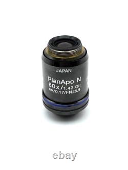 OLYMPUS PLANAPO N 60X NA 1.42 Oil MICROSCOPE OBJECTIVE LENS