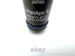 OLYMPUS PLANAPO N 60X NA 1.42 Oil MICROSCOPE OBJECTIVE LENS