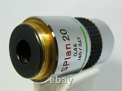 OLYMPUS SPlan 20X 0.46 160/0.17 Microscope Objective Lens