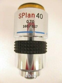 OLYMPUS SPlan 40X 0.7 160/0.170 Microscope objective lens s plan