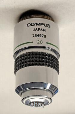 OLYMPUS SPlan S Plan 20x 0.46 160/017 Microscope objective lens, excellent CLEAN