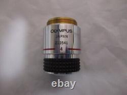 OLYMPUS SPlan s plan 4x Microscope objective lens 0.13 160/
