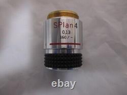 OLYMPUS SPlan s plan 4x Microscope objective lens 0.13 160/