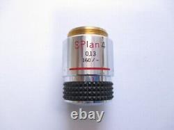 OLYMPUS SPlan s plan 4x Microscope objective lens 0.13 160/