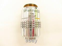 OLYMPUS SPlan s plan Apo Apochromat 10x 160 0.40 Microscope objective lens #2