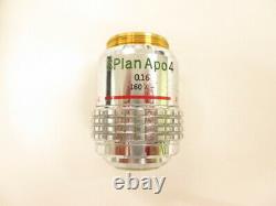 OLYMPUS SPlan s plan Apo Apochromat 4x Microscope objective lens #2