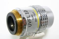 OLYMPUS UVFL 10x 0.4 160 0.17 Objective Microscope Lens