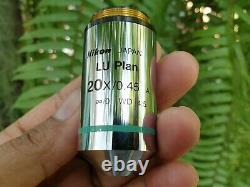 Objective Lens Nikon Microscope LU Plan 20x/0.45 A /0 EPI, WD 4.5
