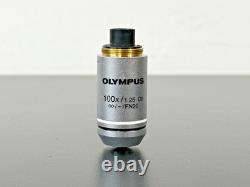 Olympus 100X 1.25 Oil Plan Objective Microscope Lens Infinity FN20