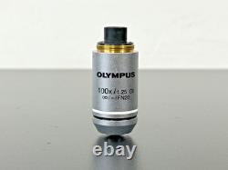 Olympus 100X 1.25 Oil Plan Objective Microscope Lens Infinity FN20