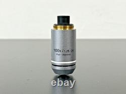Olympus 100X 1.25 Oil Plan Objective Microscope Lens Infinity FN20