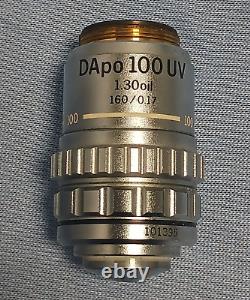 Olympus 101395 DApo 100 UV 1.30 oil 160/0.17 Microscope Objective Lens