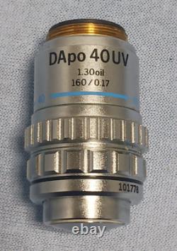 Olympus 101778 DApo 40 UV 1.30 oil 160/0.17 Microscope Objective Lens