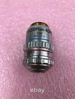 Olympus 20X LWD CDPLAN 40PL 0.55 160/0-2 T2 WD Microscope Lens Objective