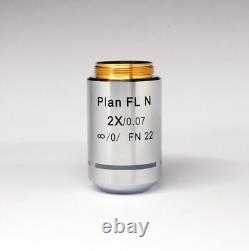 Olympus 2x RMS Infinite Semi-Apochromatic objective lens low power