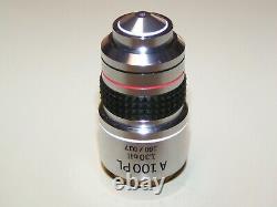 Olympus A100PL 100x Phase Contrast Microscope Objective Lens 1.30 Oil 160/0.17