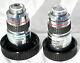 Olympus A40pl And A100pl Pl Microscope Objective Lens Set Genuine
