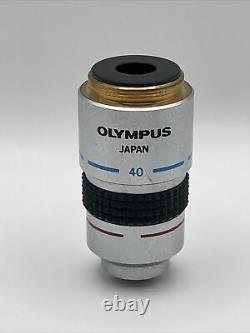 Olympus A 40 PL 0.65 160 / 0.17 Phase Contrast Microscope Objective Lens