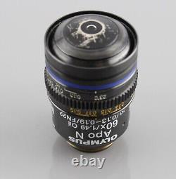 Olympus Apo N Tirf 60x 1.49 Oil 0.13-0.19 Fn22 Uis2 Microscope Objective Bx IX