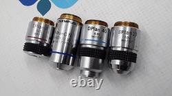 Olympus BH-2 Microscope Objective Lens Set of 4 (See Description)