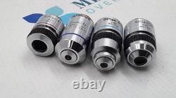 Olympus BH-2 Microscope Objective Lens Set of 4 (See Description)